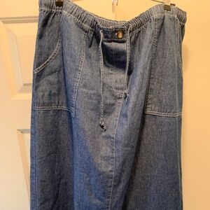 Plus Size Jean Skirt 18/20 100% Cotton